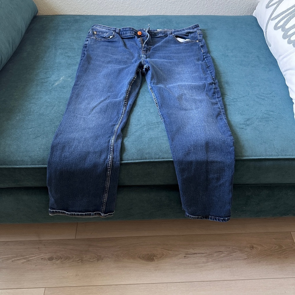 Marks & Spencer Women's Blue Straight Jeans